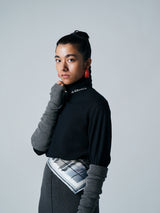 【サ専用 Pre-Order】HIGH GAUGE COWL NECK PULLOVER（CZ326-LPO61）/ BLACK