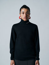 【サ専用 Pre-Order】HIGH GAUGE COWL NECK PULLOVER（CZ326-LPO61）/ BLACK