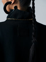 【サ専用 Pre-Order】OVERSIZED BOTTLE NECK PULLOVER（CZ326-LPO62）/ BLACK