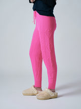【サ専用 Pre-Order】HEART CABLE KNIT PANTS（CZ326-LPT03）/ PINK