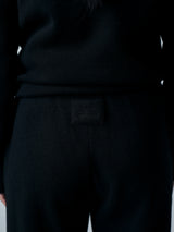 【サ専用 Pre-Order】WIDE STRAIGHT KNIT PANTS（CZ326-LPT13）/ BLACK