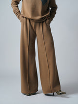 【サ専用 Pre-Order】WIDE STRAIGHT KNIT PANTS（CZ326-LPT13）/ CAMEL