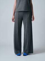 【サ専用 Pre-Order】WIDE STRAIGHT KNIT PANTS（CZ326-LPT13）/ GRAY