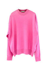 Unisex Cashmere Crew Neck Knit (CZ325-LPO49) / L/PINK