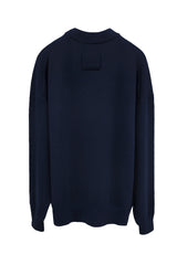 【Restock】Unisex Cashmere Crew Neck Knit (CZ325-LPO49) / NAVY