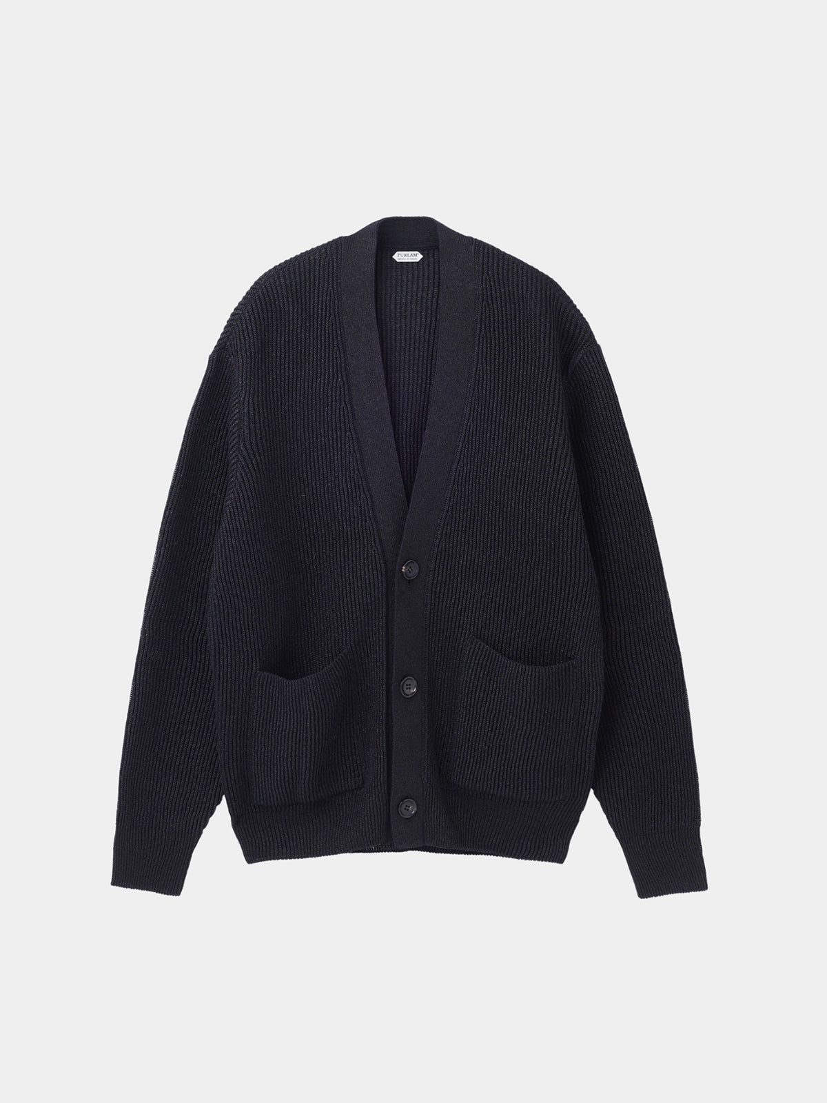 アティカ WASHI MIDDLE-GAUGE AZE CARDIGAN (PU126-MCD02) / BLACK – umeda-knit.com