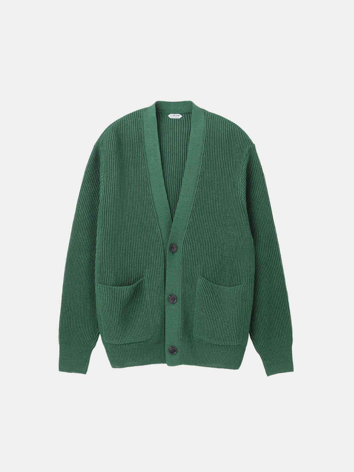 WASHI Middle-gauge AZE Cardigan (PU126-MCD02) / Green – umeda-knit.com