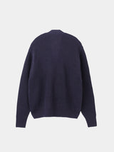 WASHI Middle-gauge AZE Cardigan (PU126-MCD02) / Blue Purple