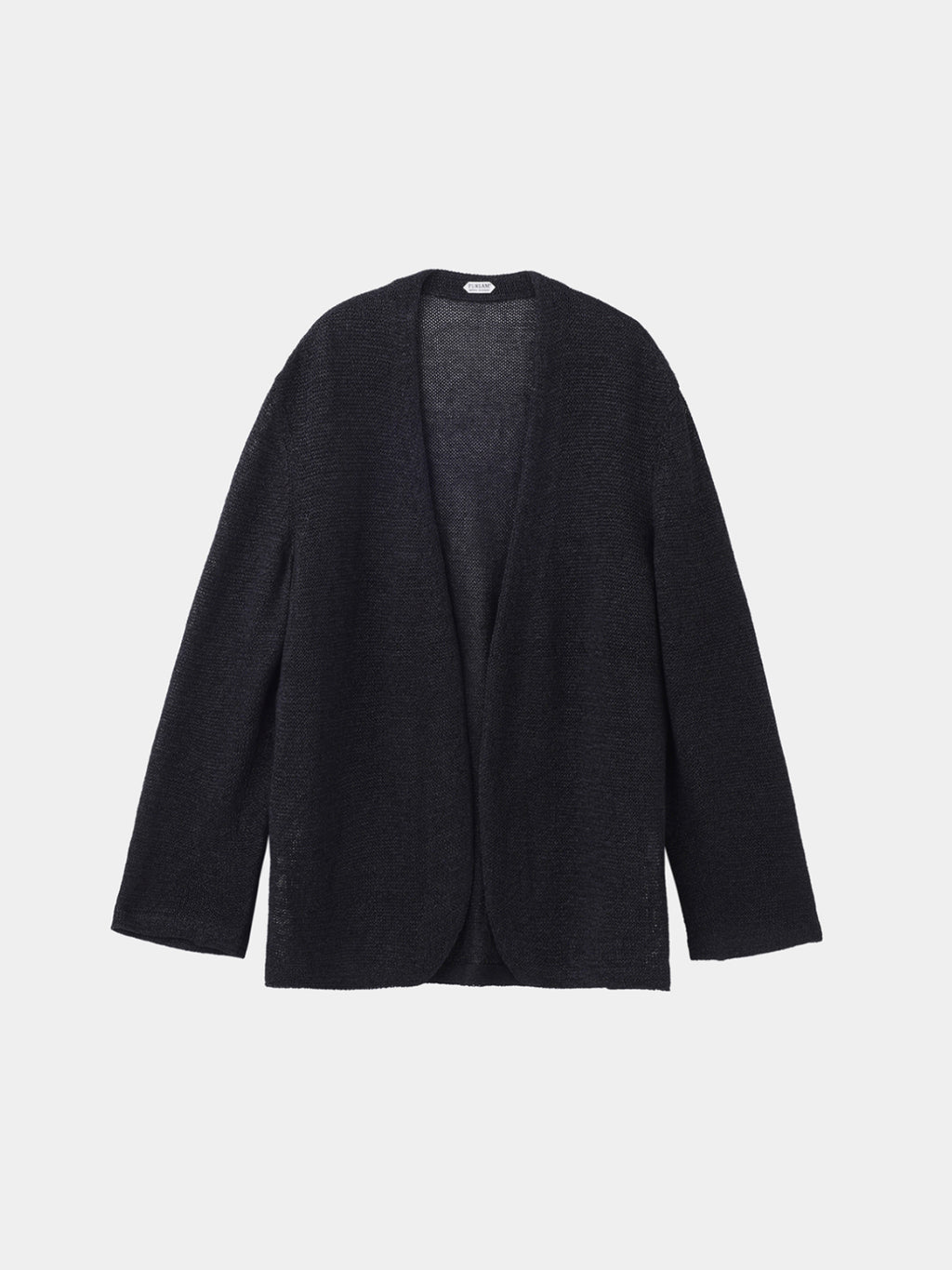 WASHI LOW-GAUGE TENJIKU JACKET (PU126-MJK02) / BLACK – umeda-knit.com