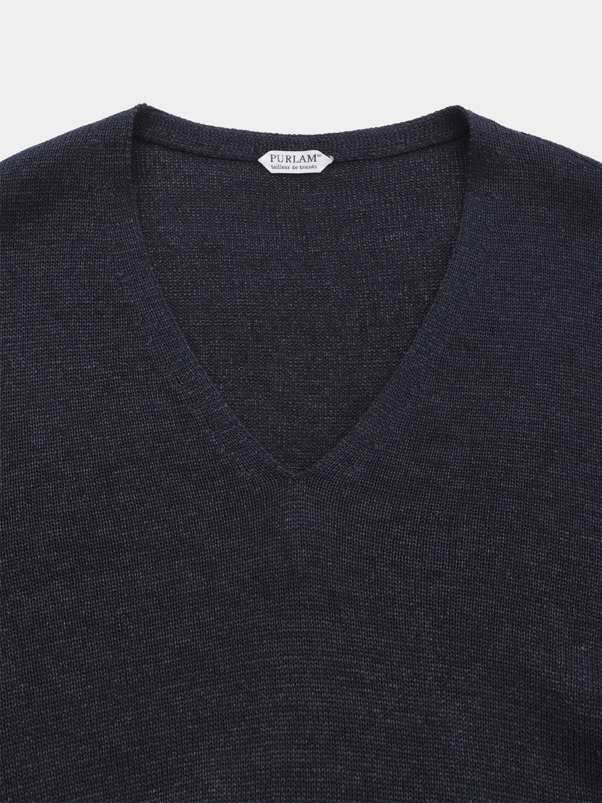 WASHI MIDDLE-GAUGE TENJIKU V-NECK L/S PULLOVER (PU126-MPO04