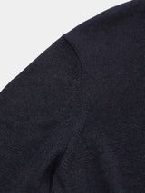 WASHI Middle-gauge TENJIKU V-neck L/S Pullover (PU126-MPO04) / Black