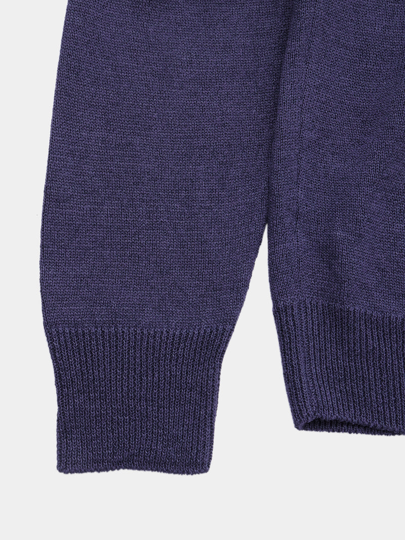 WASHI MIDDLE-GAUGE TENJIKU V-NECK L/S PULLOVER (PU126-MPO04