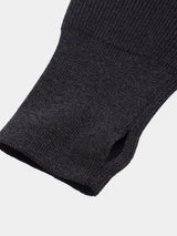 WOOL-POLY Middle-gauge AZE Deep-Vneck L/S Pullover(PU126-MPO05) / Charcoal