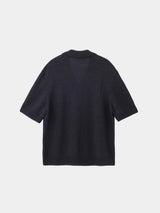 WASHI Middle-gauge TENJIKU S/S Skipper-Polo (PU126-MPO08) / Black
