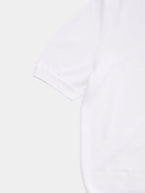 WASHI Middle-gauge TENJIKU S/S Skipper-Polo (PU126-MPO08) / White
