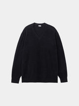CHENILLE V KNIT(PU302-MPO06) / BLACK