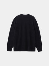 CHENILLE V KNIT(PU302-MPO06) / BLACK