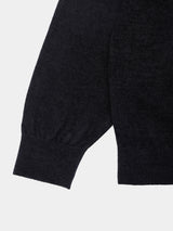CHENILLE V KNIT(PU302-MPO06) / BLACK