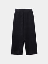 CHENILLE KNIT TROUSERS(PU326-MPT03) / BLACK
