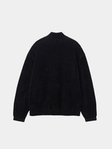 CHENILLE HALFZIP KNIT(PU326-MPO02) / BLACK