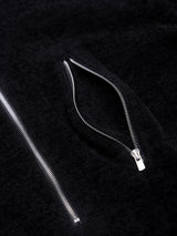 CHENILLE HALFZIP KNIT(PU326-MPO02) / BLACK