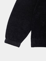 CHENILLE HALFZIP KNIT(PU326-MPO02) / BLACK