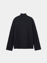 EFM CUTOFF HIGH NECK KNIT(PU326-MPO04) / BLACK