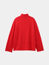 EFM CUTOFF HIGH NECK KNIT(PU326-MPO04) / RED