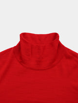EFM CUTOFF HIGH NECK KNIT(PU326-MPO04) / RED