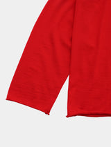 EFM CUTOFF HIGH NECK KNIT(PU326-MPO04) / RED