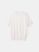 12GG Wool Linen Crew Neck Pullover (UM101-UPO12) / OFF WHITE
