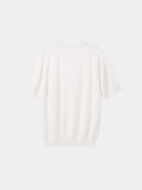 12GG Wool Linen Crew Neck Pullover (UM101-UPO12) / OFF WHITE