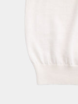 12GG Wool Linen Crew Neck Pullover (UM101-UPO12) / OFF WHITE