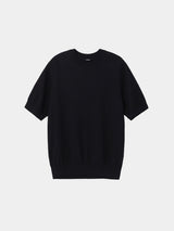 16GG Wool Linen Crew Neck Pullover (UM101-UPO16) / BLACK