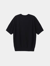 16GG Wool Linen Crew Neck Pullover (UM101-UPO16) / BLACK