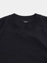16GG Wool Linen Crew Neck Pullover (UM101-UPO16) / BLACK