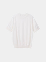 16GG Wool Linen Crew Neck Pullover (UM101-UPO16) / OFF WHITE