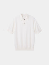 16GG Wool Linen Polo-Shirt (UM101-UPS16) / OFF WHITE