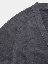 7GG V NECK CARDIGAN (UM302-UCD07-GRY)