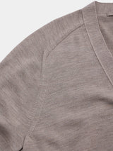 12GG V NECK CARDIGAN (UM302-UCD12-MOCHA)