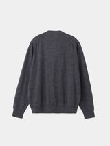 16GG V NECK CARDIGAN (UM302-UCD16-GRY)
