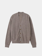 16GG V NECK CARDIGAN (UM302-UCD16-MOCHA)