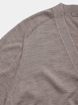 16GG V NECK CARDIGAN (UM302-UCD16-MOCHA)