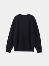7GG CREW NECK PULLOVER (UM302-UPO07)  / BLACK