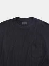 S/S OVERSIZED POCKET T-SHIRT (WJ501-MCS01) / BLACK