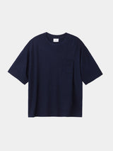 S/S OVERSIZED POCKET T-SHIRT (WJ501-MCS01) / NAVY