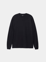 L/S OVERSIZED T-SHIRT (WJ501-MCS03) / BLACK