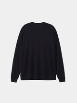 L/S OVERSIZED T-SHIRT (WJ501-MCS03) / BLACK