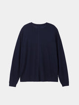 L/S OVERSIZED T-SHIRT (WJ501-MCS03) / NAVY