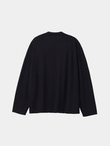 BUTTON-LESS CARDIGAN (WJ501-MCS10) / BLACK